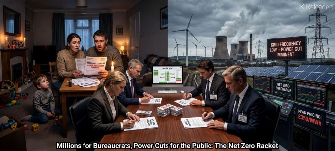 Millions for Bureaucrats, Power Cuts for the Public: The Net Zero Racket